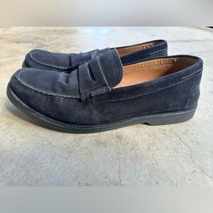 Zara Men's Dark Suede Slip-On Loafers